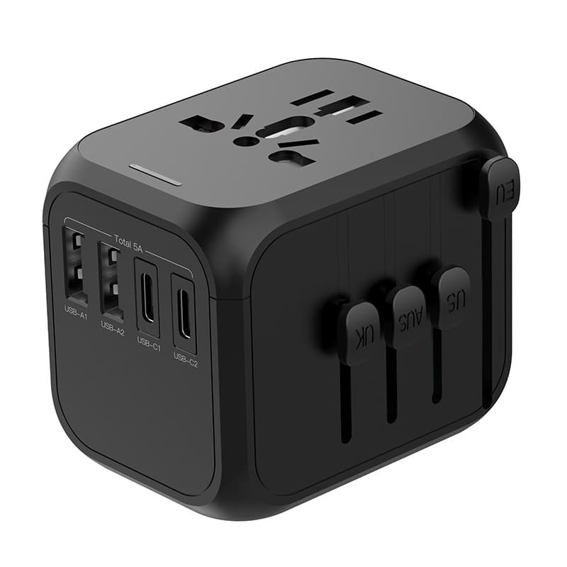 Multi-functional travel adapter 2A2C socket converter UK, AU, EU, US standard 309 upgrade charger