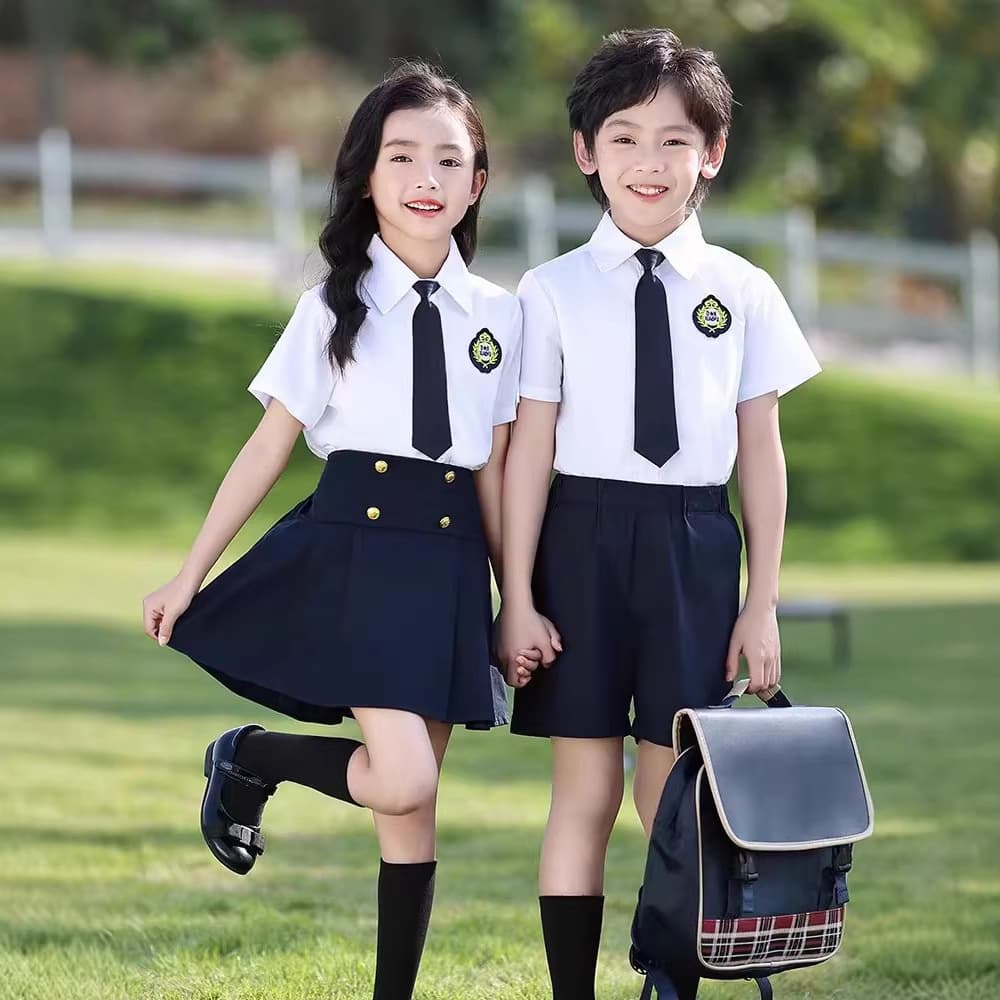 Kindergarten Graduation Season Ceremony Outfit Summer Kindergarten Uniform Photo Clothing Elementary School Uniform British Style Children's Senior Class Uniform
