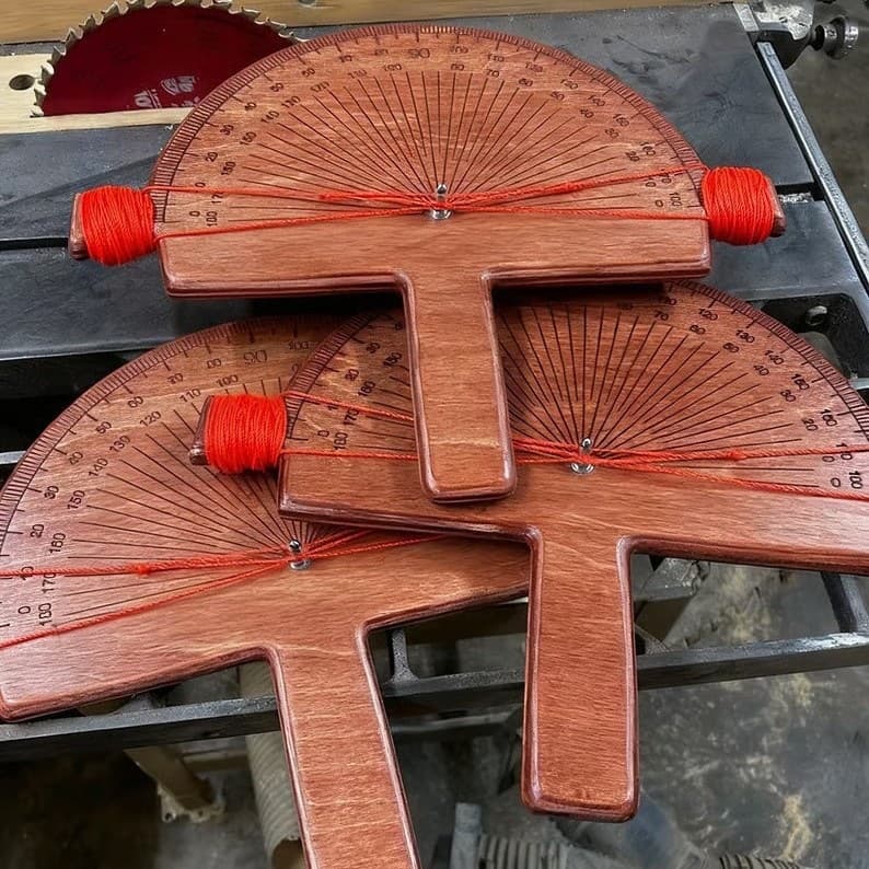 Cross-border new product Precision Angle Finder Handcrafted Birch Wood Degre
