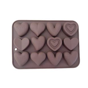 Heart Shape Cake Mold Fondant Mold Cookie Mold Dessert Mold Chocolate Easy Release Baking Silicone Mold