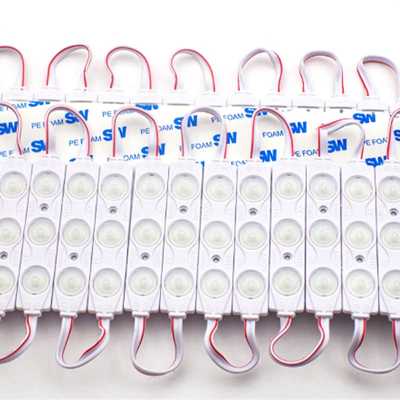 Manufacturer supply 12V 3-lamp 2835 waterproof advertising light box luminous characters backlight LED module 8218 module