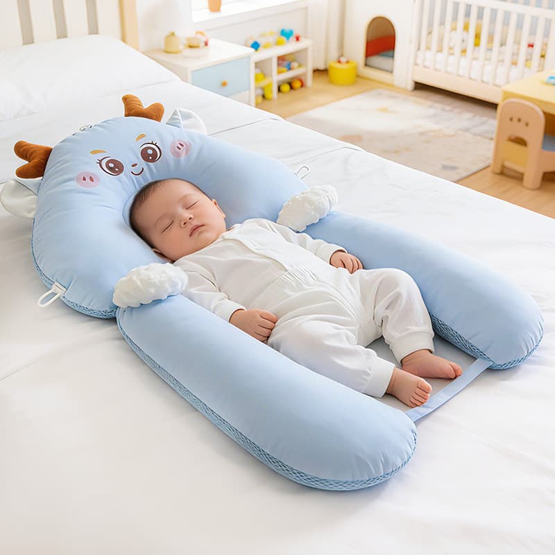 Baby Shaping Pillow for 0-6 Months, Soothing Sleep Aid, Cuddle Pillow for Lying and Sleeping
