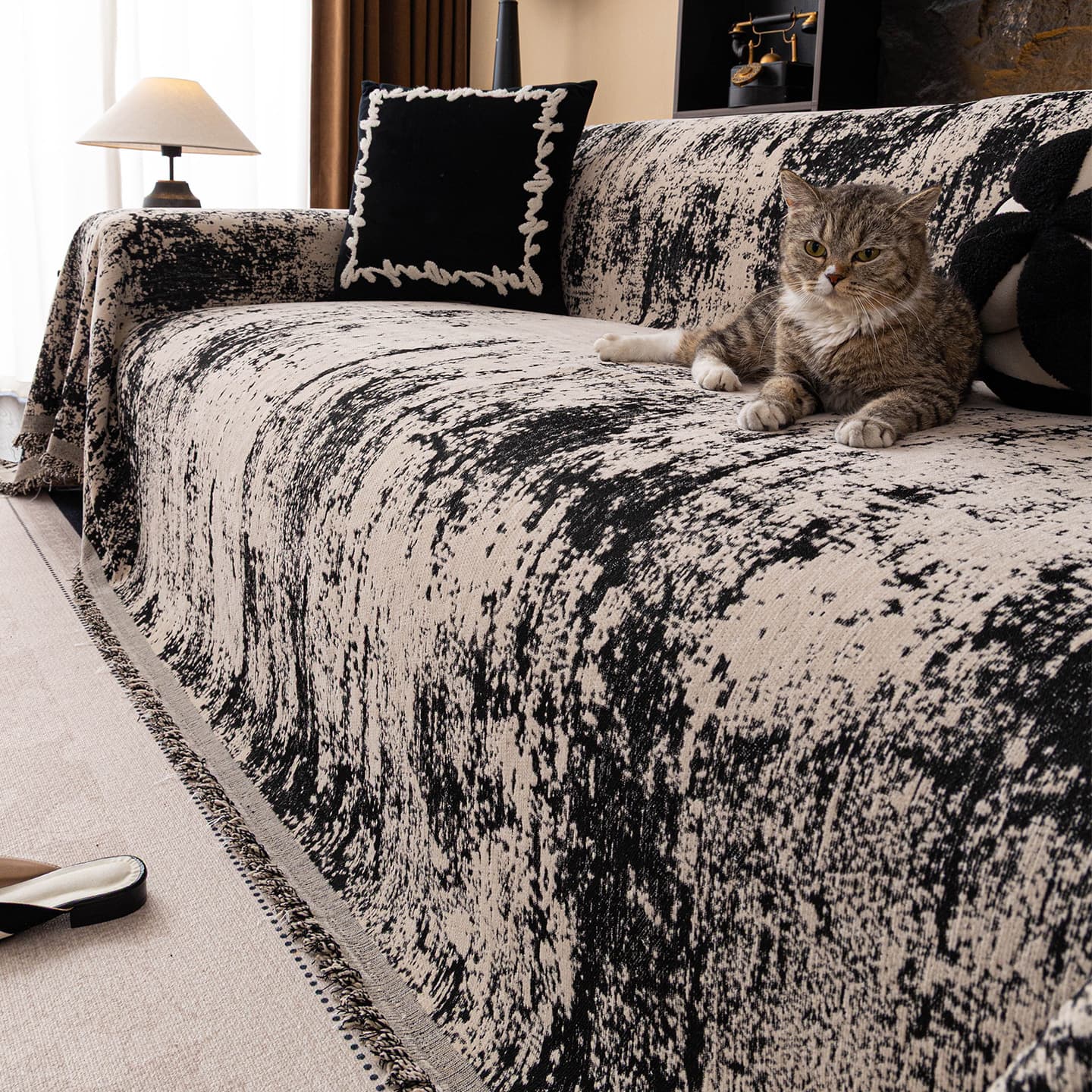 2026 New Style Sofa Cover Cloth, Light Luxury and High-End Sofa Towel, Chenille, Universal for All Seasons, Sofa Cover, Anti-Cat Scratch
