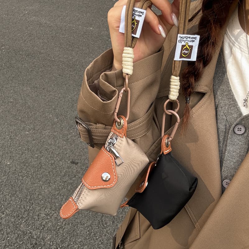 Ins-Style Korean Version Lipstick Bag, Key Bag, Candy Korean-Style Dumpling Bag, Waterproof Portable Clutch Bag for Women