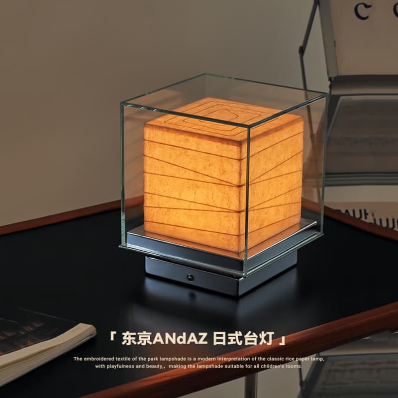ANDAZ Hotel Ji Yutang Designer Living Room Study Cafe Japanese Tea Table Bedroom Bedside Rechargeable Table Lamp