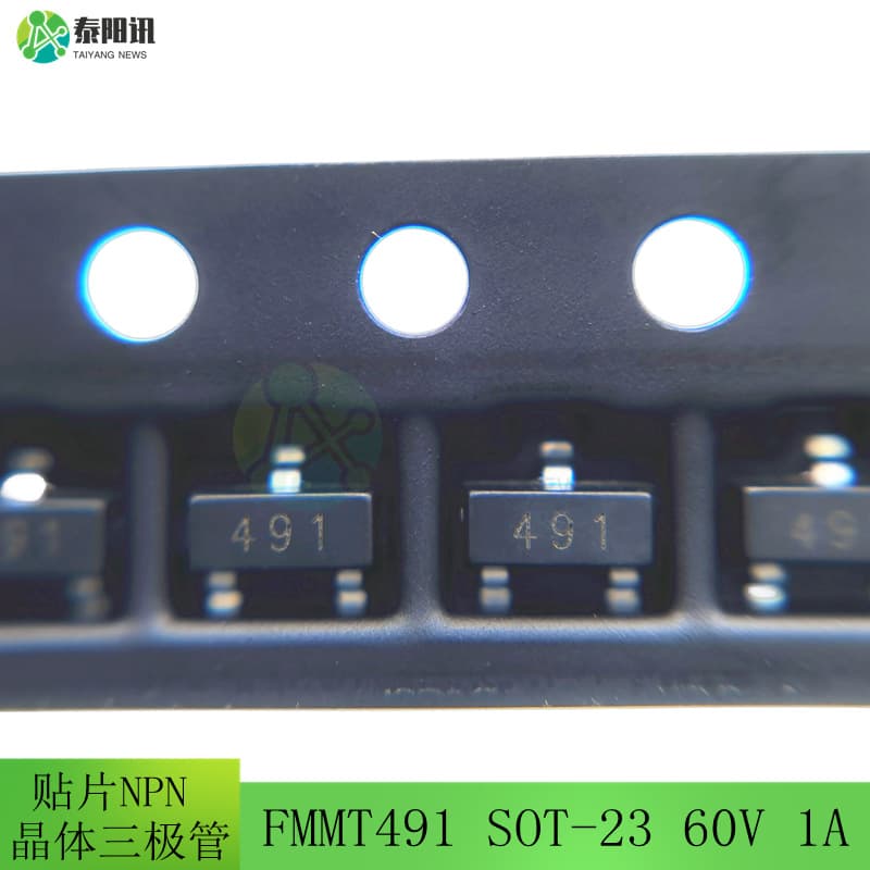 FMMT491 Marking 491 SOT-23 60V 1A NPN Surface Mount Transistor
