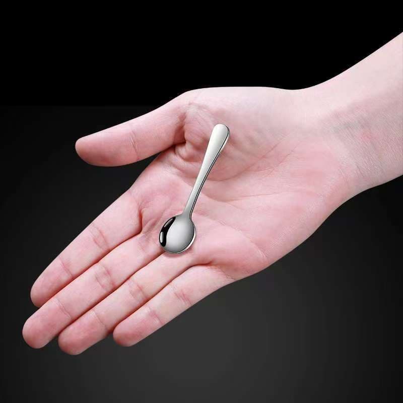 High-quality 304 stainless steel salt spoon, household seasoning spoon, coffee spoon, kitchen condiment spoon, small spoon