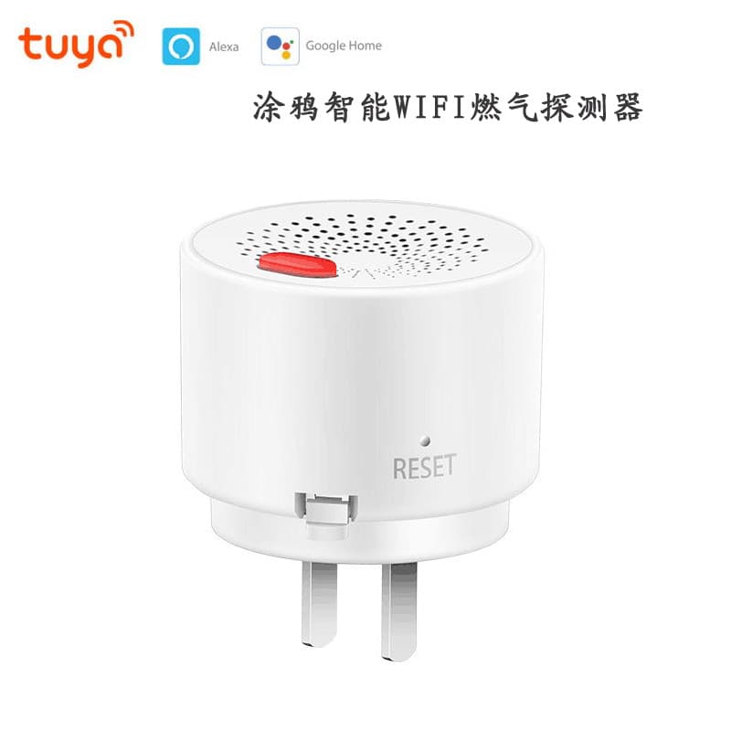 Tuya WiFi Gas Alarm with Graffiti APP Gas Detector Plug Plate