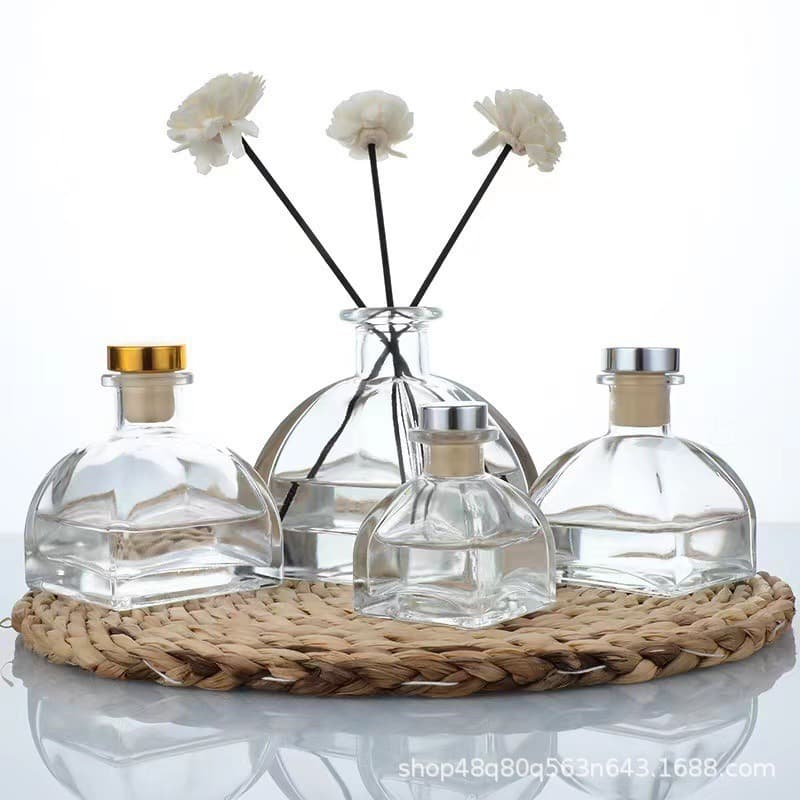 100ml Reed Diffuser Glass Bottle, Scented Oil Aroma Refill Bottle, Empty Fragrance Bottle for Essential Oils