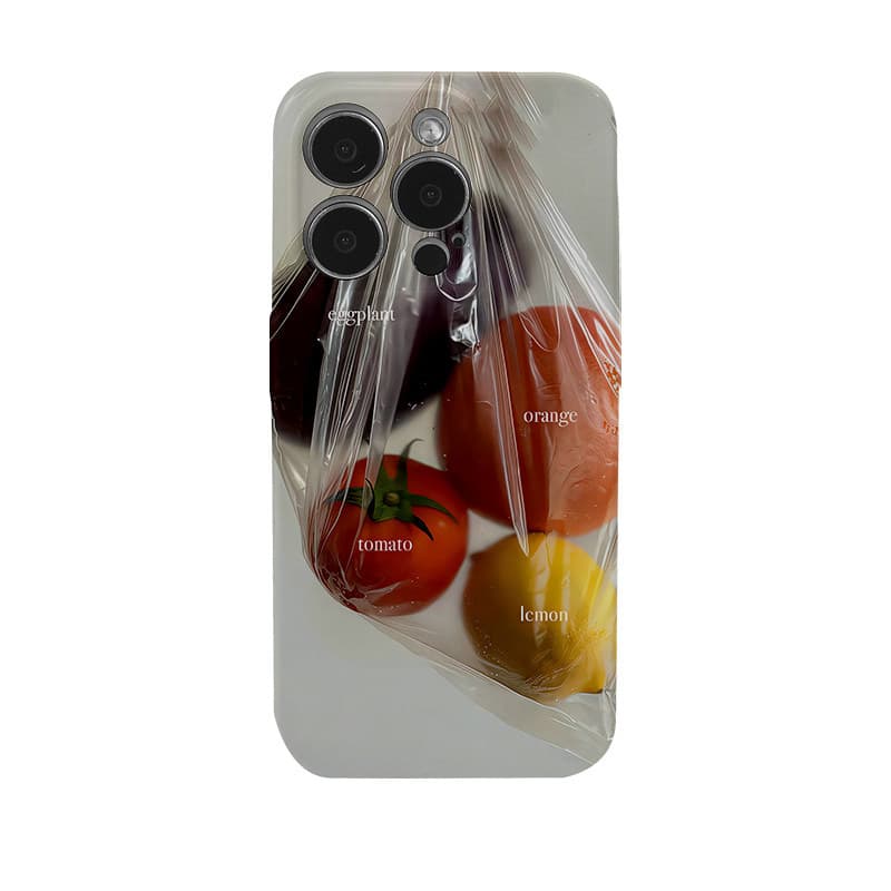 Bagged Fruit iPhone 17 Pro Max Creative Phone Case 16 Protective Cover 15 Cartoon 14 Film