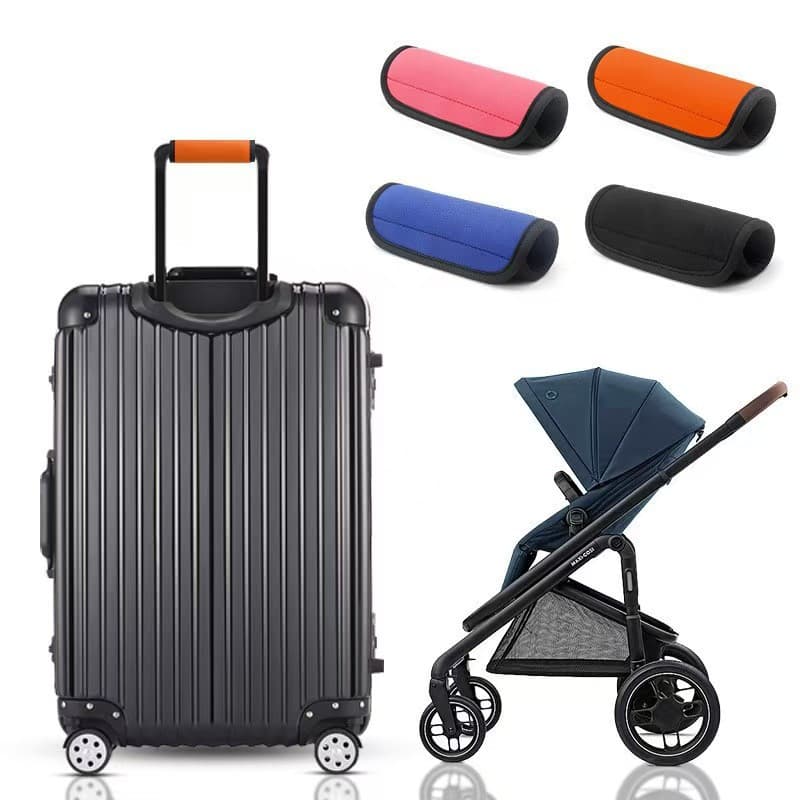 Neoprene Suitcase Handle Covers, Protective Sleeves for Luggage Handles, Stroller Grip Covers