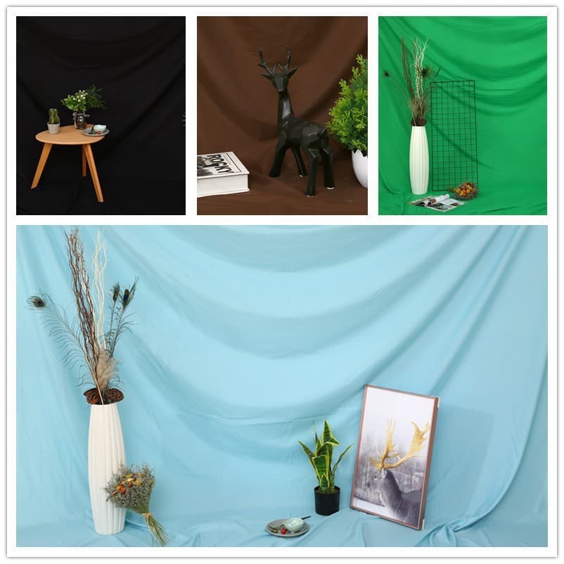 Factory direct supply of various colors of photography background cloth, solid color photo decoration cloth, Internet celebrity live broadcast background hanging cloth
