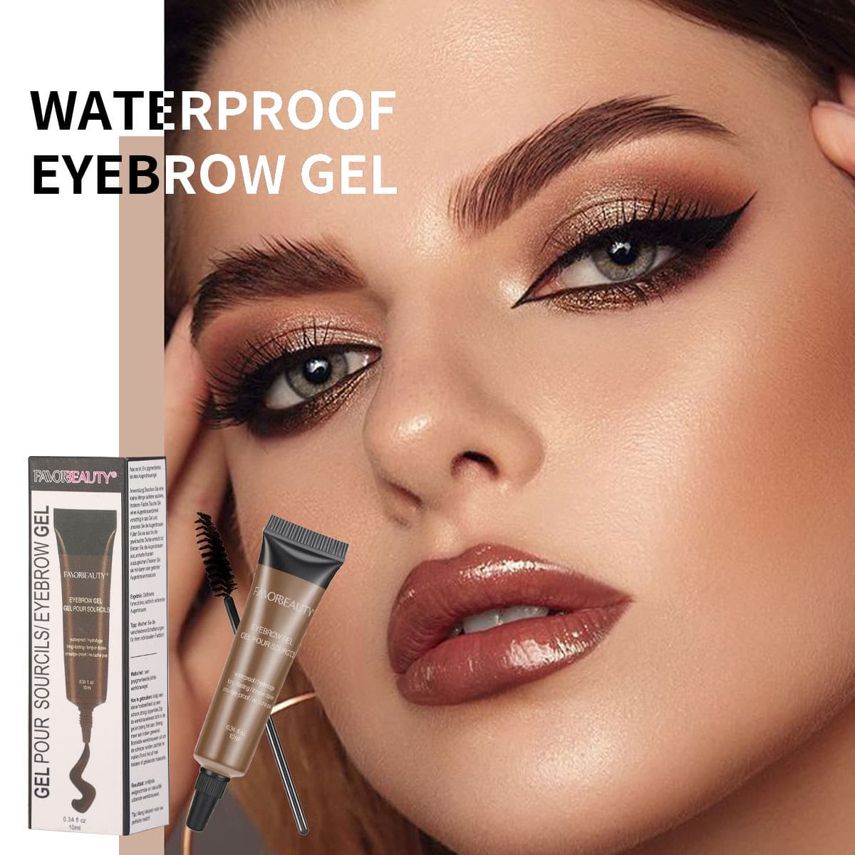 Eyebrow Gel Long-lasting Waterproof Smudge-proof Liquid Brow Mascara Hot Selling Wholesale for Cross-border Amazon