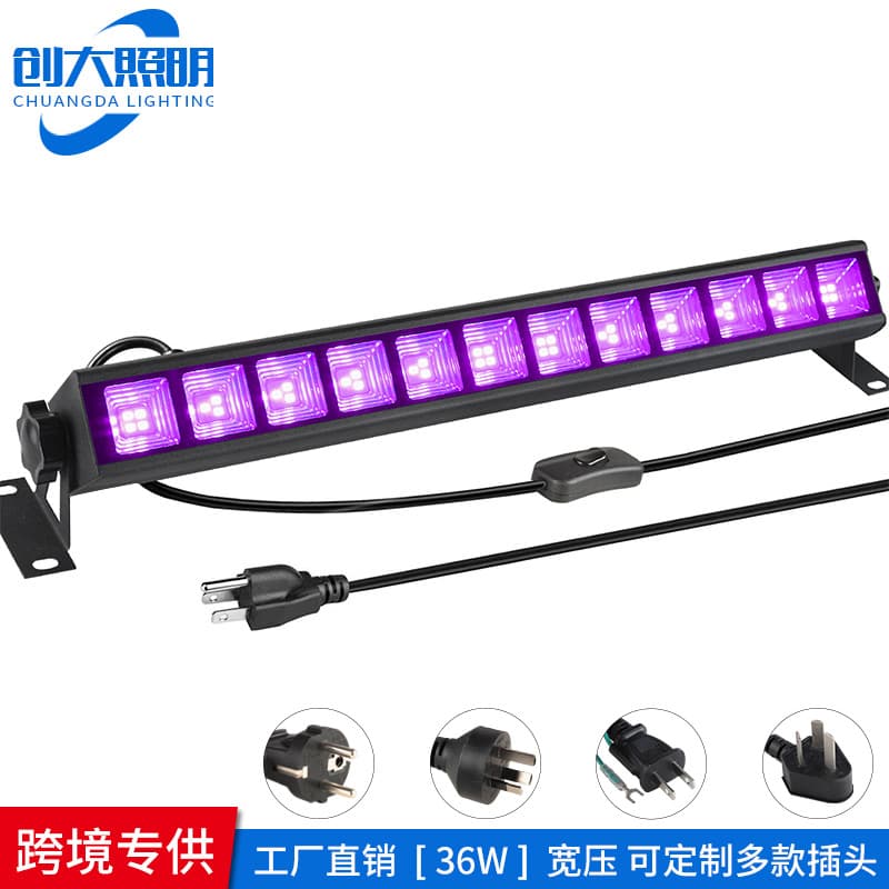 Amazon Cross-border UV Wall Wash Light Purple Long Light Halloween Haunted House Fluorescent Lamp LED 36W 40LEDs