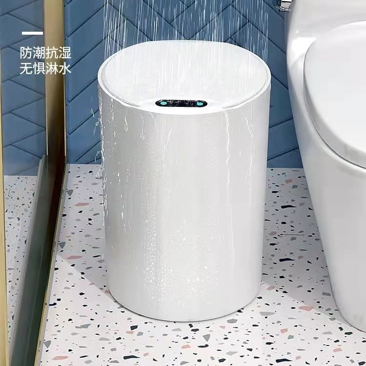 Smart trash can, automatic sensor, round trash can for home use, toilet, kitchen, living room, bedroom, and medical facilities.