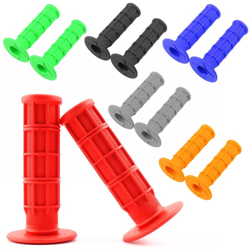 Motorcycle Accessories Modification Soft Rubber Single-Color Handlebar Grip for Off-Road Bikes, Soft Handlebar Rubber Grip Cover