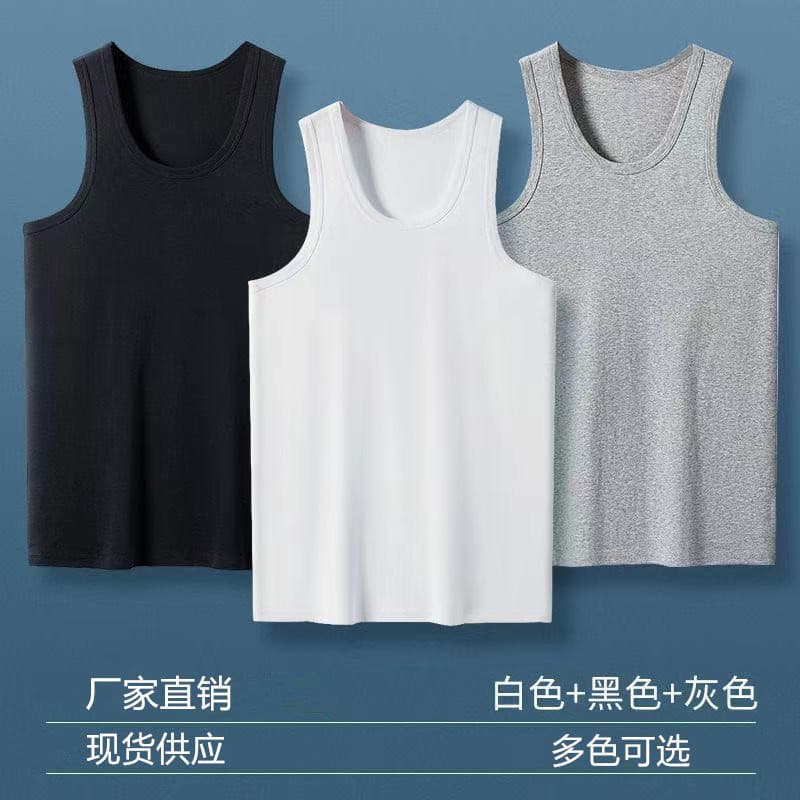 Factory wholesale low-price summer men's vest, breathable tank top, cross-border men's casual sleeveless t-shirt