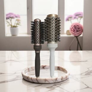 Cylindrical Curling Roller Brush Gold Bristle Comb Air Aluminum Tube Comb Anti-Static Hair Styling Brush Styling Tool
