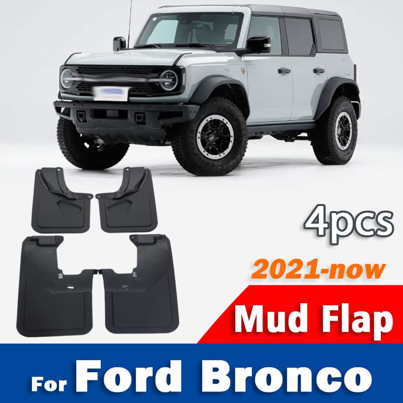 Compatible with Ford Bronco Fender Flares Bronco Mud Flaps Mud Guards Auto Parts