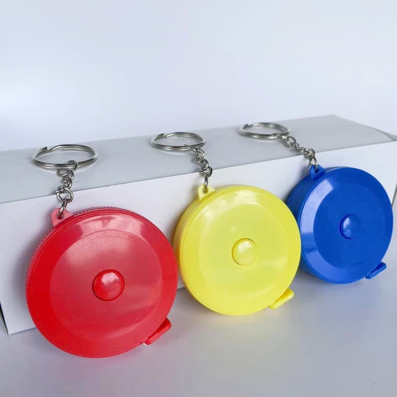 Factory Direct Round Keychain Tape Measure, Heart Keychain Tape, Clothing Measuring Tape in Nordic Colors, LOGO Printable
