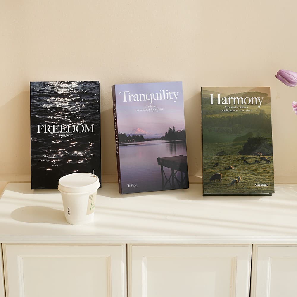 Literary and Artistic Simple Simulation Book Fashion Ins Style Photo Props Fake Book Food Photography Magazine Background Decoration Ornaments