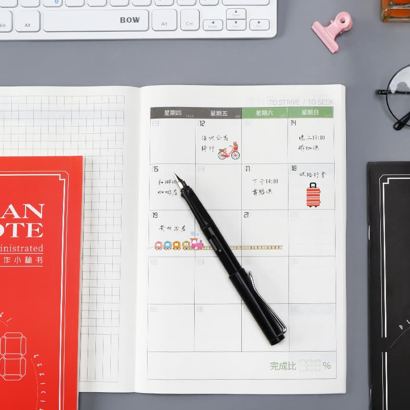 Self-Fill Work Assistant Schedule Planner, Calendar Notebook, 2024 Efficiency Work Handbook