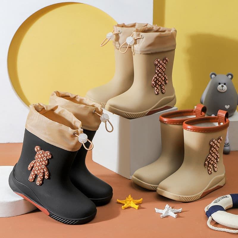 Japanese-style Children's Rain Boots, Non-slip Water Boots for Girls, Student Baby Boots, Cute Girls' Non-slip Water Shoes