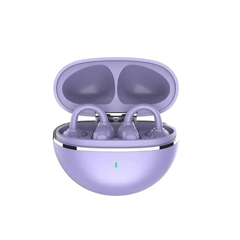Cross-Border Bestseller Butterfly Earring Bluetooth Earbuds, High-Quality Sound, Noise-Canceling, Ear Clip Style, UV Finish, Premium Digital Display, Sports