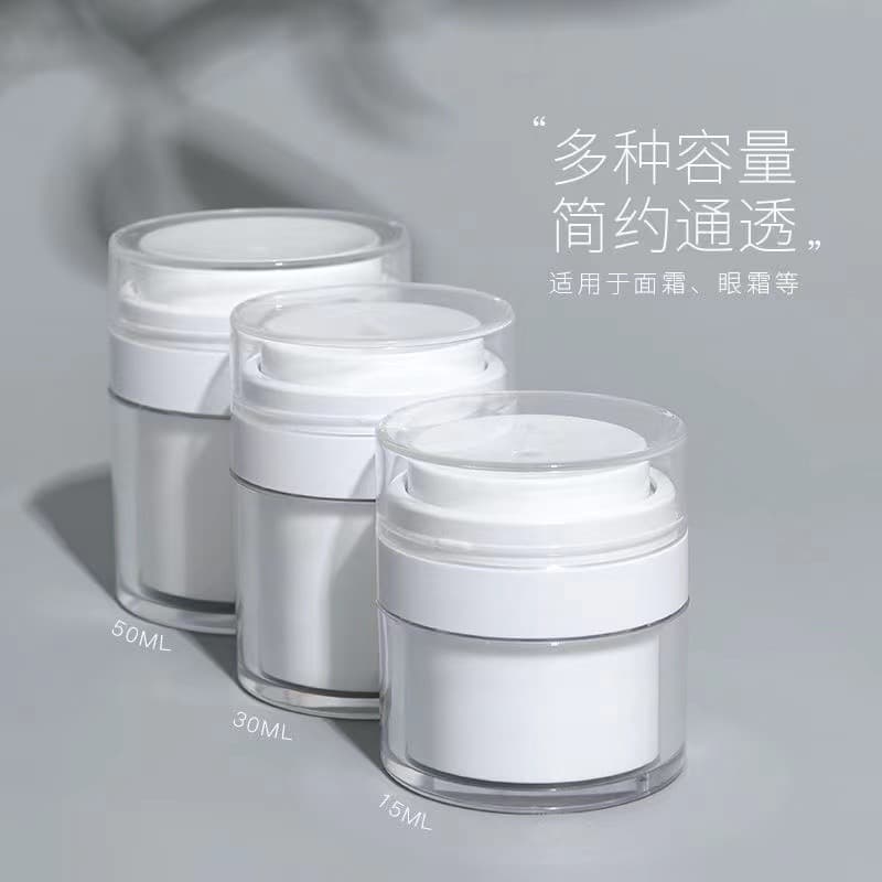 Vacuum Cream Jar, Essential Oil Cream Jar, Foundation Lotion Pump Bottle, Empty Bottle, Portable Travel Sample Bottle