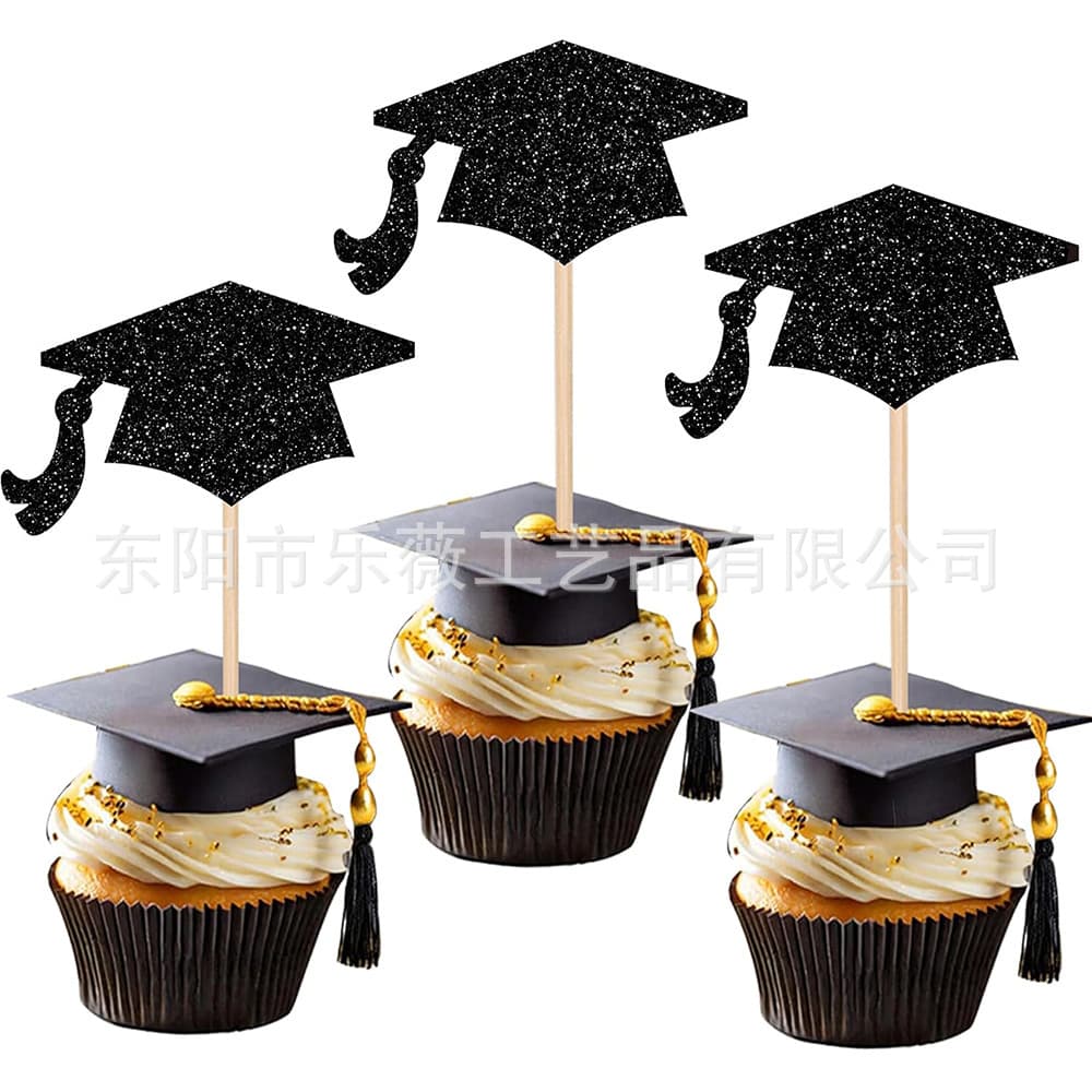 New Cross-Border Graduation Theme Hat Done Judge Gavel Fair Graduation Cap Cake Topper Celebration Festive