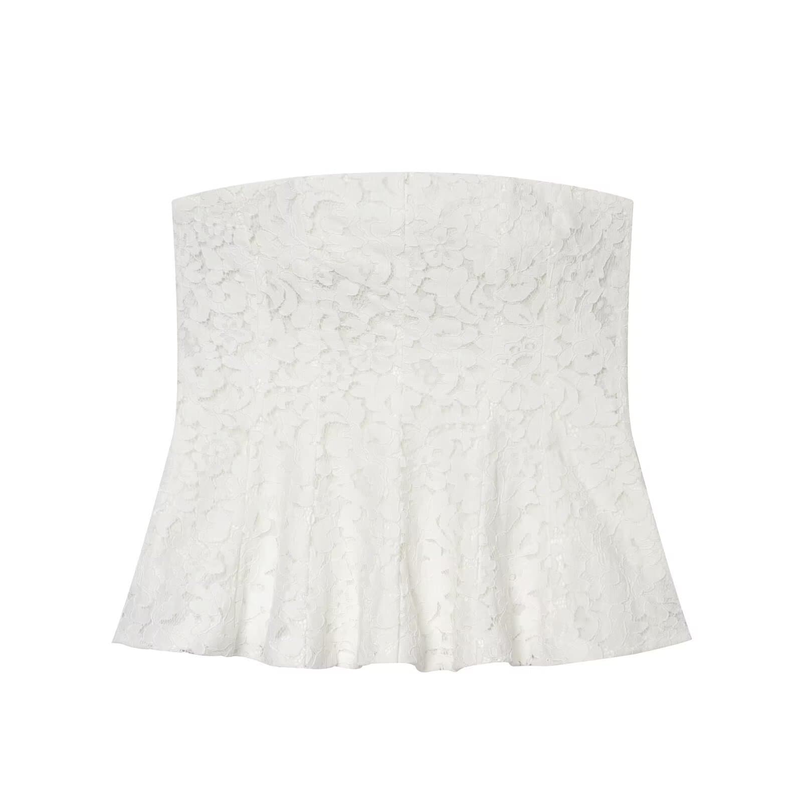 Wholesale Cross-Border European and American Women's Fashion Casual Lace Corset Top, INS Influencer Hot Seller
