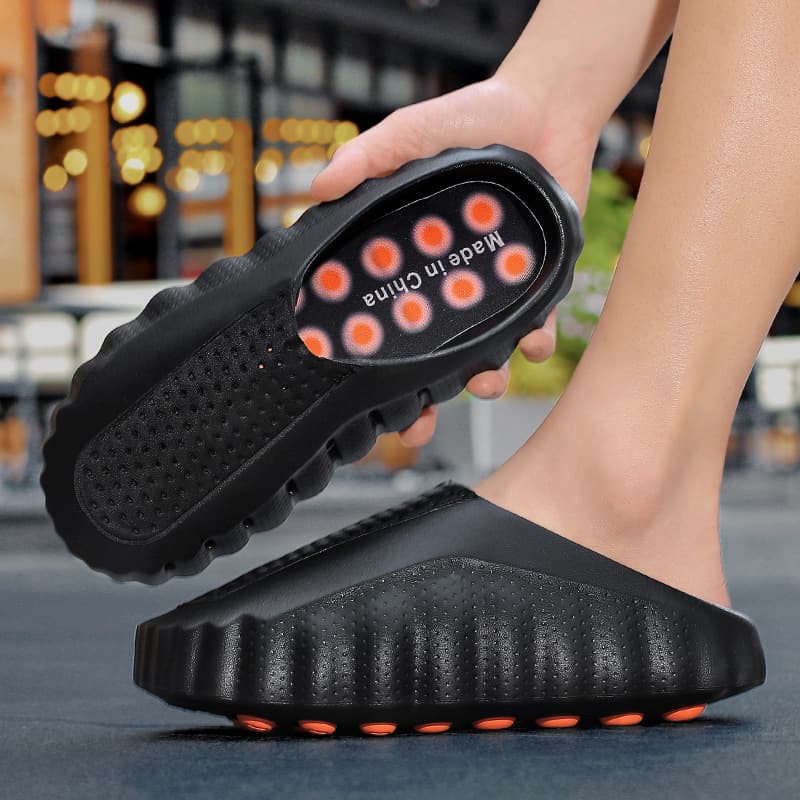 Luxury 2026 Cloud-Like One-Strap Slides Summer TikTok Live Couple Soft Sole Sports Trendy National Style Men's Sandals