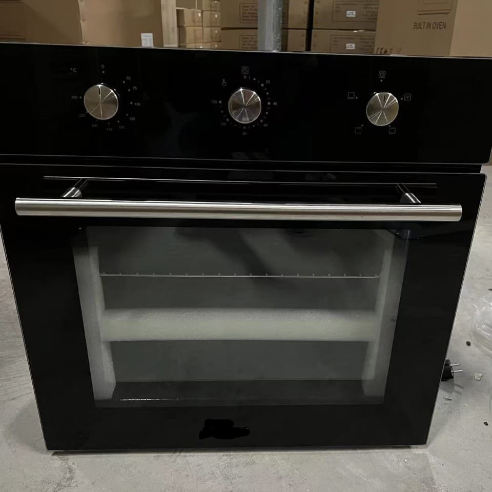 Large Capacity Electric Oven with Timer, Stainless Steel Baking Machine, Built-in Embedded Home Use