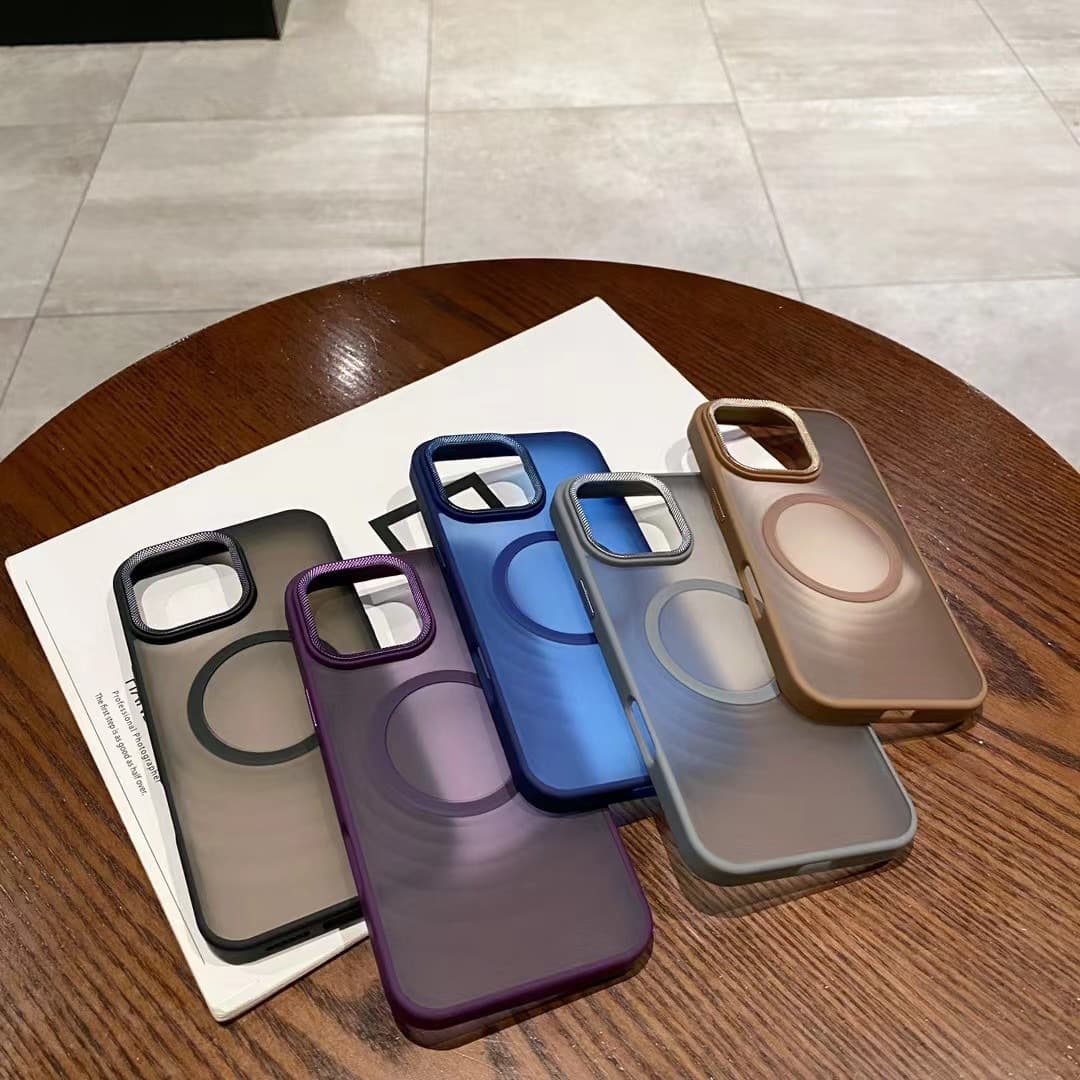 New Water Ripple Backplate MagSafe Compatible iPhone 16 Pro Case Stepless Camera Ring Apple 11 15 Protective Cover