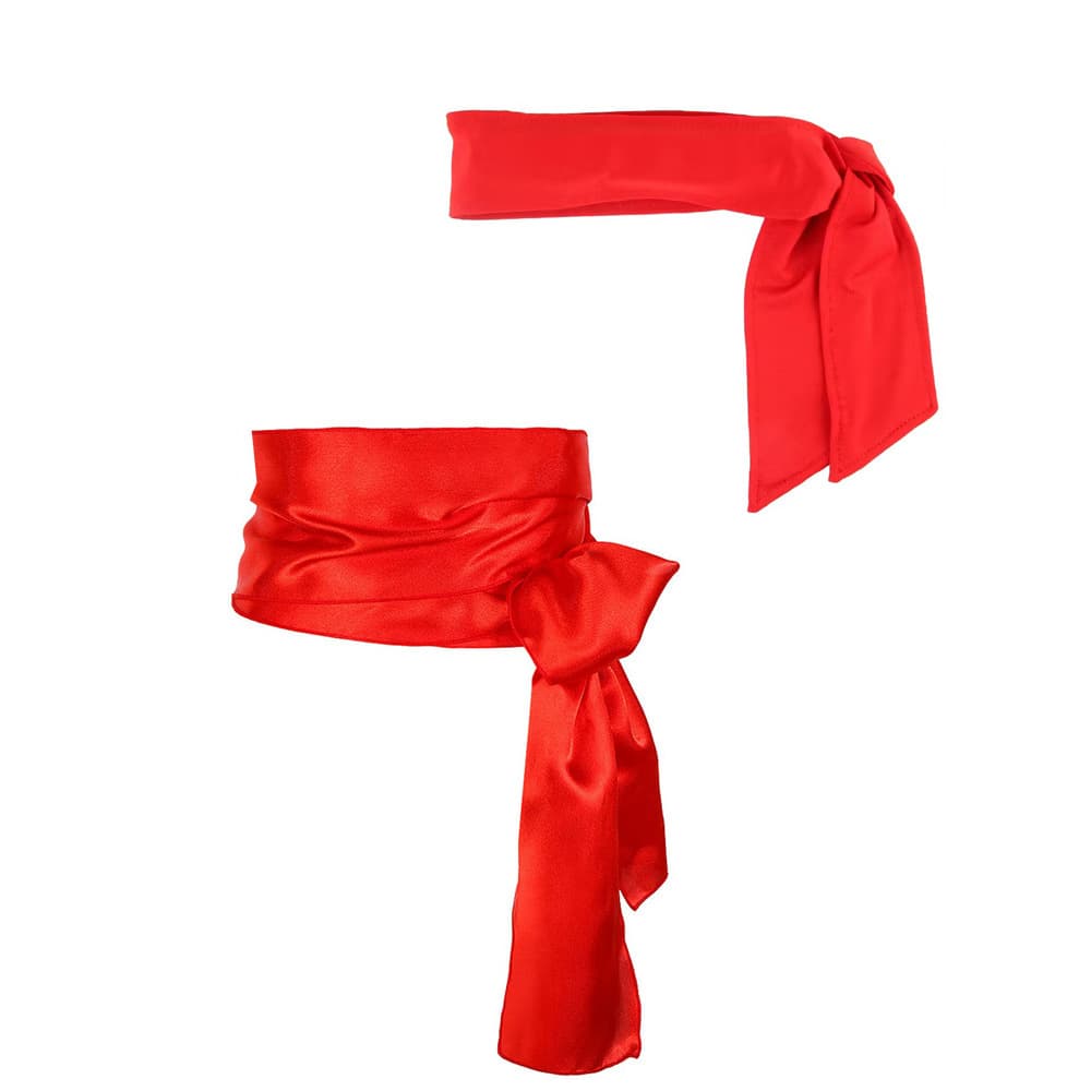 Pirate turban and waist scarf red party combination props Halloween children's festival costume decorations