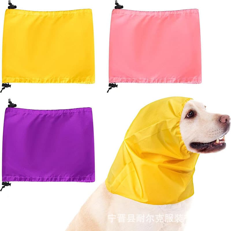 Cross-border Dog Waterproof Bath Cap Dog Swimming Ear Protection Waterproof Head Cover Bathing Anti-Water Ingress Hood