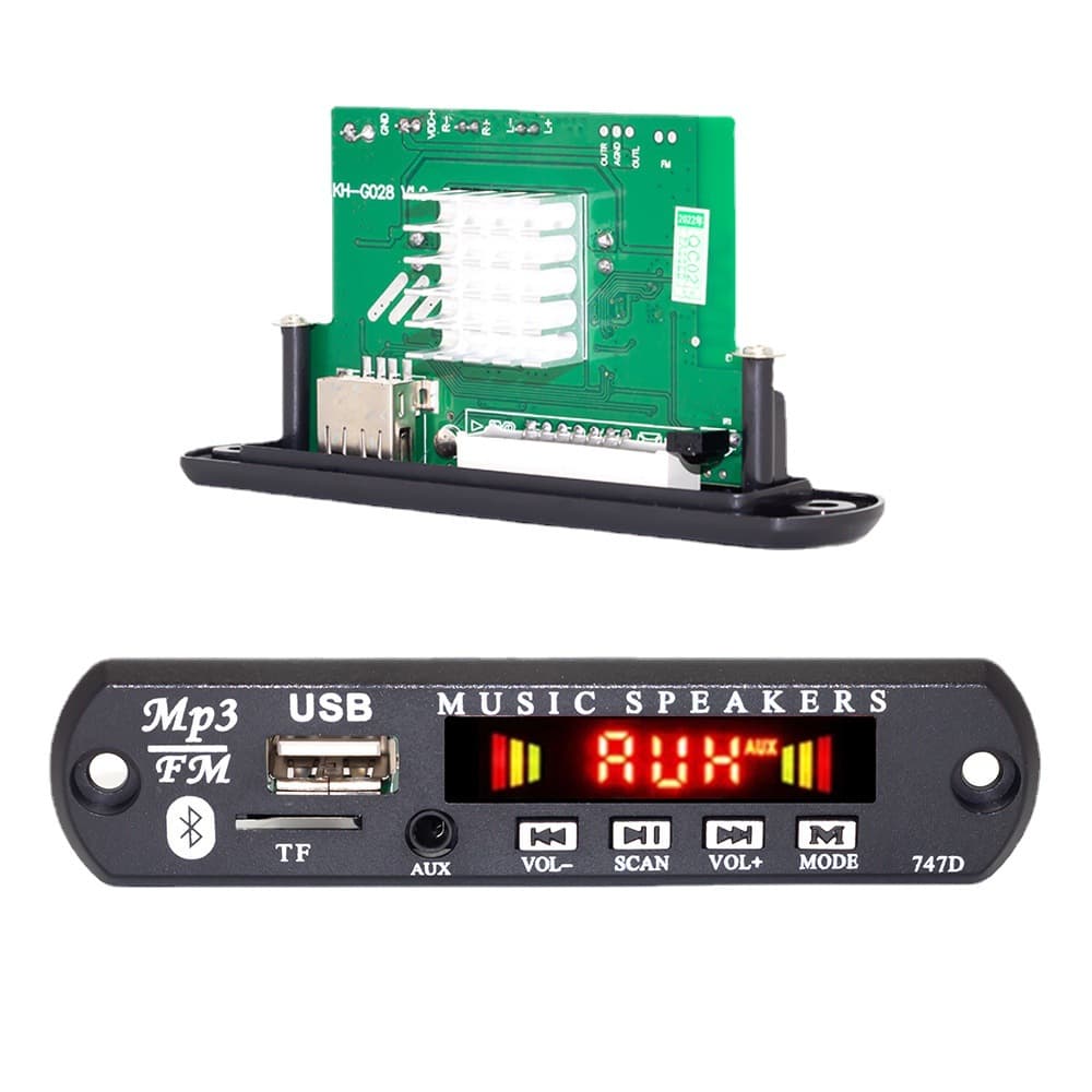 2X60W High-Power Amplifier Board with Recording & Call Function, Lossless Bluetooth Audio Motherboard, Dual-Channel Stereo Sound, MP3 Decoding