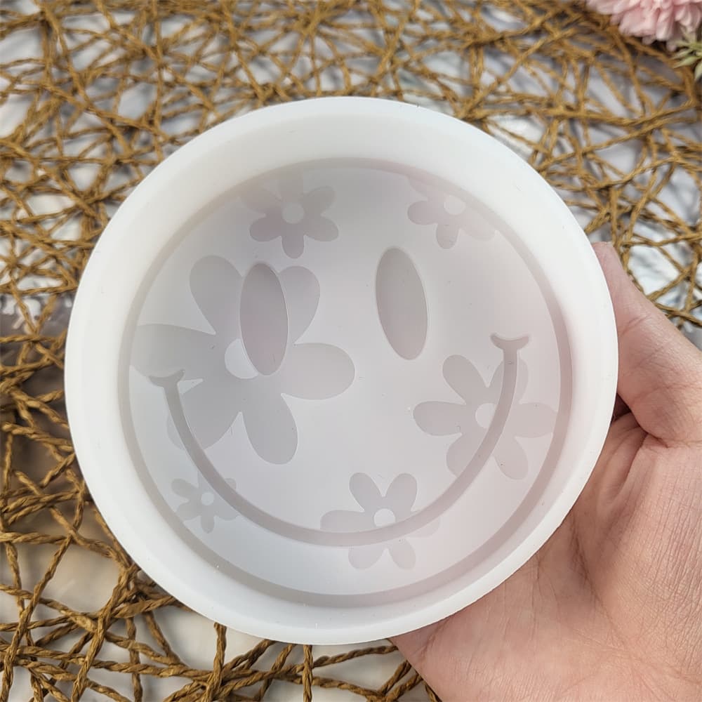 Z0126 Flower Smile Aroma Mold Crystal Resin Silicone Mold DIY Decoration Silicone Mold