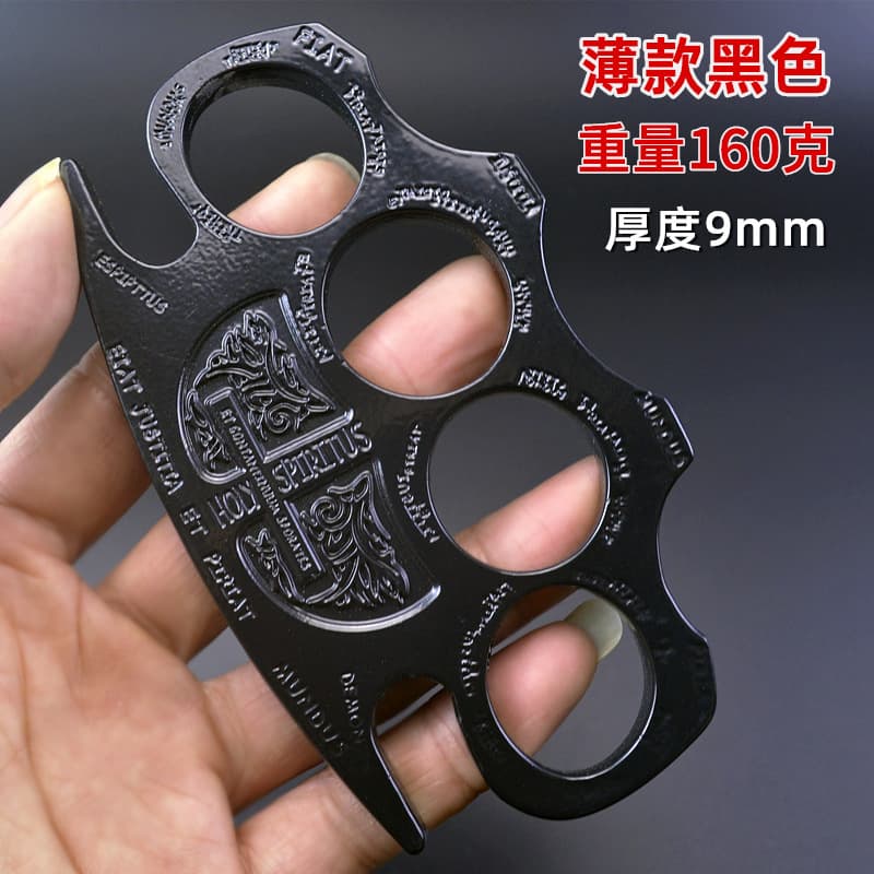 Cross-border Extra Thick Knuckle Duster Hand Ring Suitable for Large Hands Travel Knuckle Ring Boxing Ring Glove Ring Four Fingers
