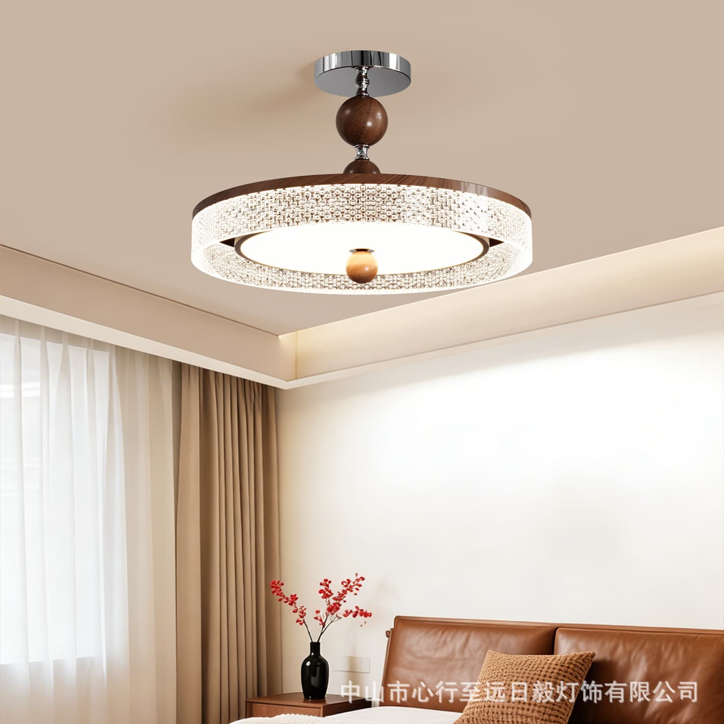 Bedroom Ceiling Light, Master Bedroom Study Secondary Bedroom Lighting, Light Luxury High-End Full Spectrum LED Eye-Protective Cloud Minimalist Light Fixture