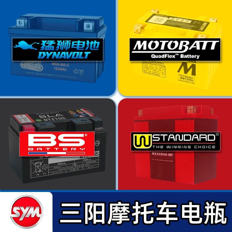 Battery compatible with SYM FNX150, JP GR150, 125, XS125T-16C
