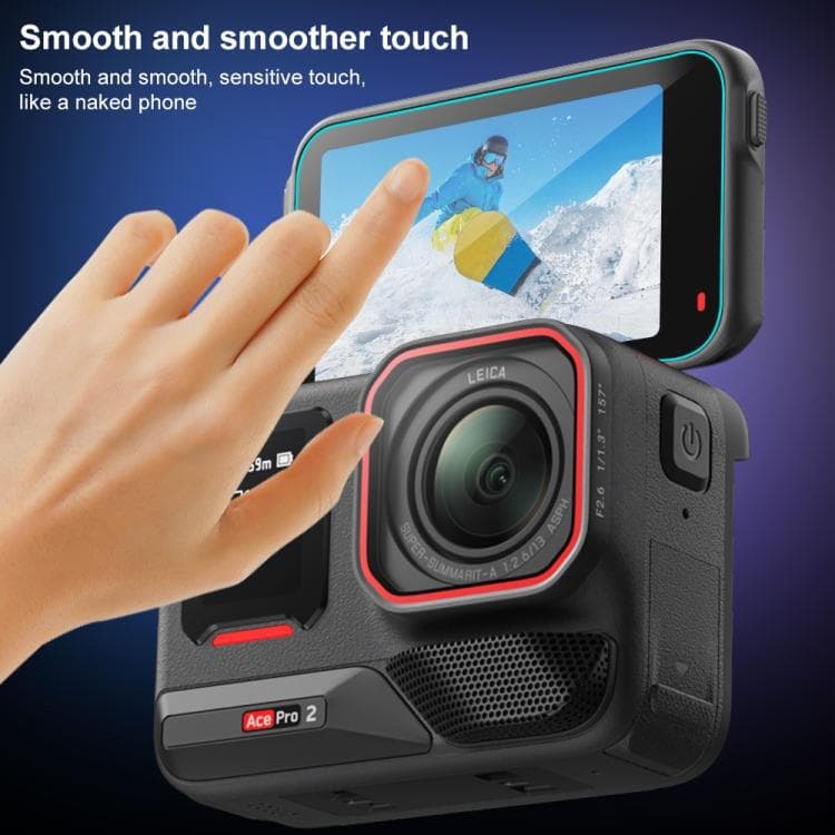 PULUZ Fat Cow Tempered Glass Screen Protector & Lens Protector Set for Insta360 Ace Pro 2