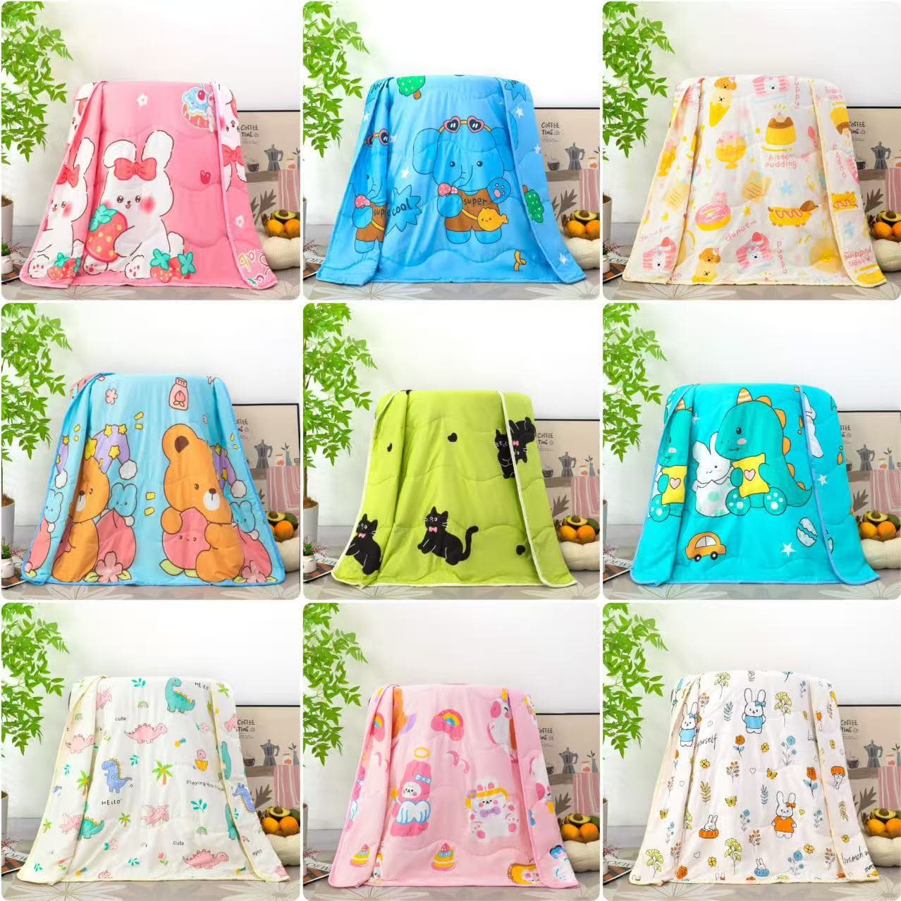 New Kids Summer Cool Blanket, Export Small Blanket Wholesale, Machine Washable Kids Air Conditioning Quilt, Live Stream Traffic Booster Children's Blanket