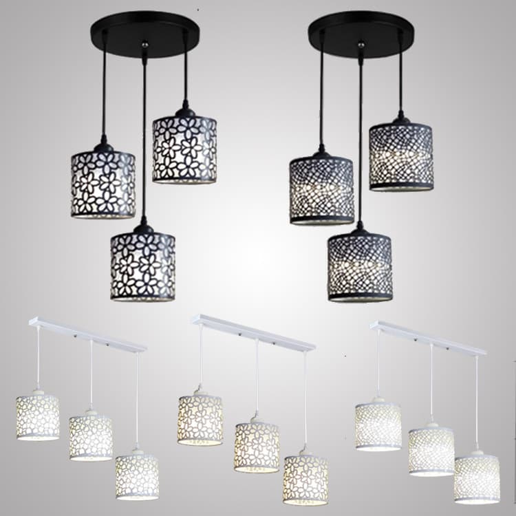 Simple restaurant chandelier single head three heads creative personality led bar dining room restaurant art dining chandelier wholesale