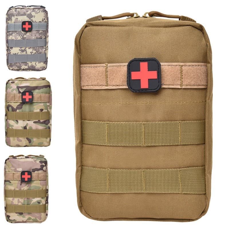Factory Direct Outdoor Tactical Medical Pouch Attachment Waist Pack Multi-function First Aid Bag Hiking Survival Kit