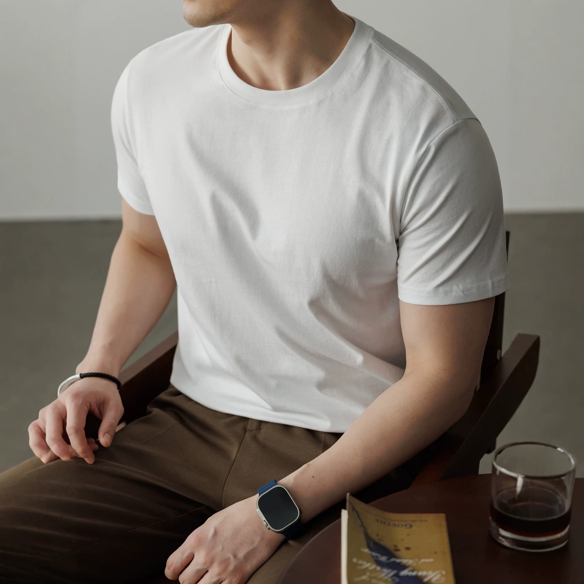 Special Offer 2026 Summer 100% Pure Cotton Short-Sleeve T-Shirt for Men, Thin Casual Basic Undershirt for Men and Women