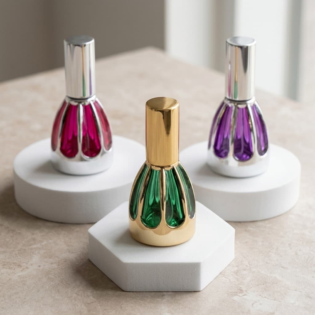 New 10ml Perfume Refill Bottle High-End Travel Portable Perfume Bottle Mini Press Spray Bottle Nail Polish Bottle