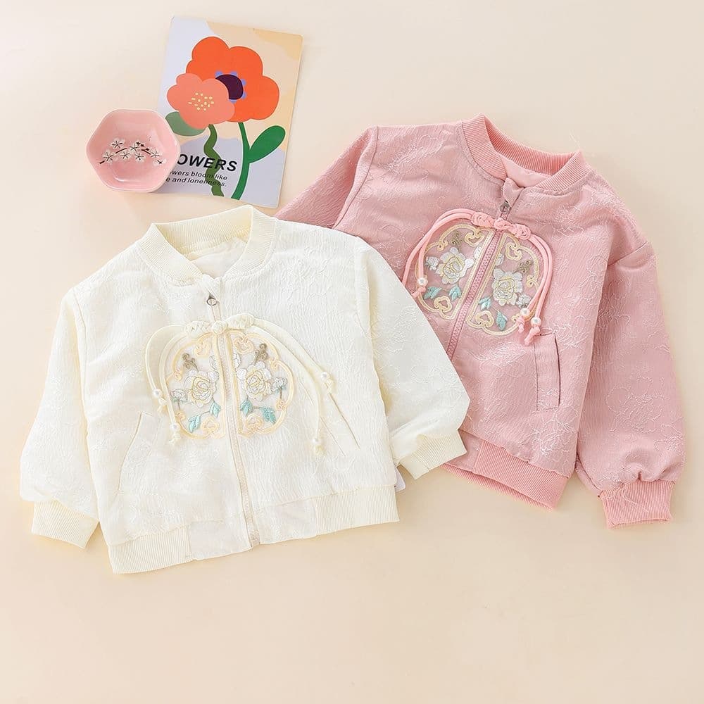 Girls Chinese style jacket spring and autumn 2026 new baby spring clothing children's jacket national style clothes tops