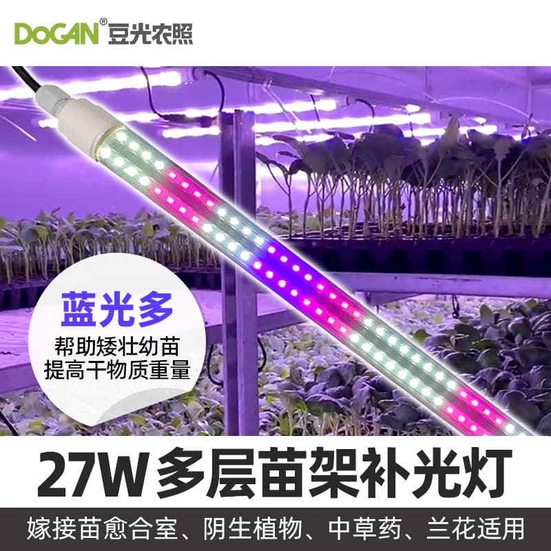 27W Herbal Medicine Special Grow Light Simulated Scattered Sunlight for Ginseng, Dendrobium, and Anoectochilus, LED Plant Growth Lamp