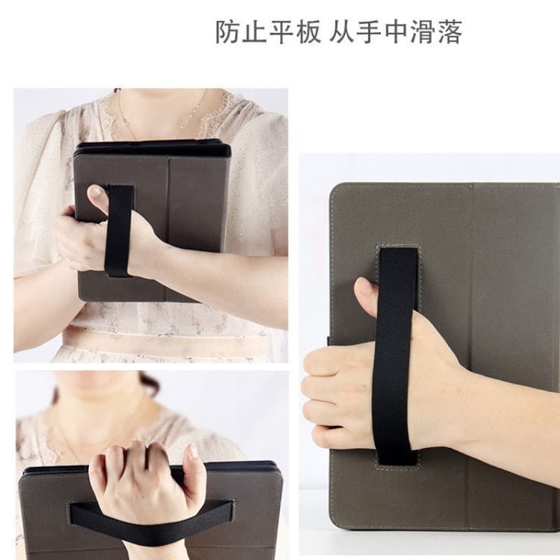 Compatible with Blackview Oscal Pad 200 Tablet Protective Case Leather Case Hand Strap Holder Shell 13.4 Pen Sleeve